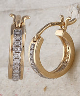 1/6CTW-DIA FASHION HOOPS